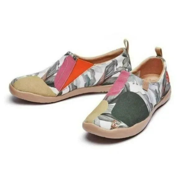 NWT UIN Slip On Shoes Canvas Comfortable Loafers Jungle - Picture 5 of 12